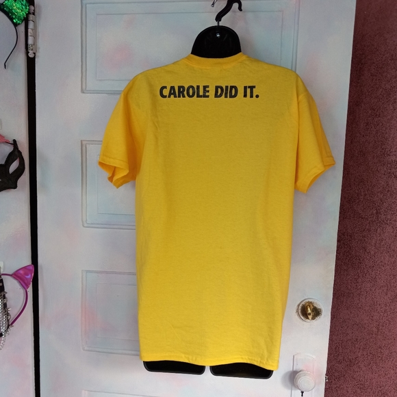 😵Joe exotic🐯 ooak nwot custom meme tee! Carole Baskin did it! Lmao! ☠ - Picture 5 of 9